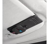 Riloer Clip porta occhiali da sole per auto, colore nero