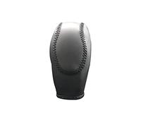 Riloer Copri pomello del cambio, Copri pomello del cambio per auto in pelle compatibile con F0RD, resistente ai graffi, antiscivolo, durevole, fibra di carbonio/nero