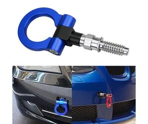 Riloer Gancio di traino per auto, gancio di traino per auto, kit di anello di traino per paraurti, in lega di alluminio, gancio per rimorchio, gancio di traino Compatibile con BMW