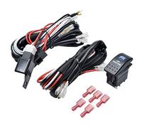 Riloer Kit relè interruttore cablaggio LED universale, kit relè interruttore cablaggio 12V adatto per barra luminosa di guida da lavoro