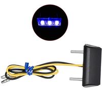 Riloer - Luce a LED per targa posteriore, per moto, blu