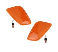 Riloer Luci di posizione a LED per indicatori laterali da 12 V, ripetitore di luce di segnalazione, lampada ambra, 2 pezzi, compatibile con Jeep Wrangler TJ 1997-2006 55155629AC giallo