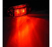 Riloer Luci laterali per auto Indicatori di direzione laterali a LED universali per autobus da camion con rimorchio 12V / 24V, 4PCS-Rosso