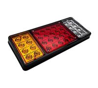 Riloer Luci posteriori a LED, 2 x 36 LED 12V Luci posteriori a LED Indicatore di arresto Lampada per rimorchio Materiale ABS impermeabile
