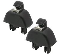 Riloer Nero Visiera Parasole Gancio Clip Del Supporto Compatibile con Audi A6 C6 A8 2004-2011 Car Interior Parasole Clip Gancio 2 pz