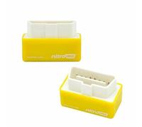 Riloer OBD2 Nitro Power Upgrade Risparmio di carburante, Scanner Bluetooth,universale di ricambio per auto a benzina dall'anno 1996,Strumento Diagnostico Auto Lettore Auto Senza Fili-Mini,giallo