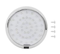 Riloer Plafoniera 12v per camper, Plafoniera a LED, 12V Car Dome Lampada da tetto interna led auto interni per camper Caravan Camper RV Trailer Truck Veicolo con 46 luci a LED, bianco