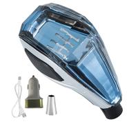 Riloer Pomello del cambio per auto, 5 velocità, in cristallo, attivabile al tocco, con luce ultra LED, per veicoli a trasmissione manuale a cinque marce, senza pulsanti