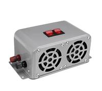 Riloer Riscaldatore per auto 12V/24V 400-600W, compatto riscaldatore invernale per auto a 3 fori con 3 uscite d'aria, interruttore a 2 velocità