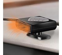 Riloer Riscaldatore per Auto per Camper 12V 150W Riscaldamento e disappannamento Invernali Portatili rapidi Presa accendisigari Rotazione a 360° Compatibile con la Maggior Parte dei Veicoli