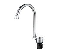 Riloer Rubinetto pieghevole per camper universale per auto, roulotte, camper, girevole a 360°, miscelatore acqua fredda e calda, rubinetto