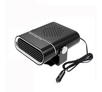 Riloer - Sbrinatore di riscaldatore per auto, 12 V, 120 W, 2 in 1, per auto e inverno, con sistema di sbrinamento a vento, portatile, con accendisigari regolabile a 360°, kit invernale per auto