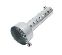 Riloer Silenziatore DB Killer, silenziatore regolabile universale rimovibile per silenziatore di scarico moto da 35 mm - argento