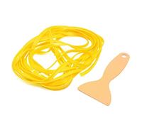 Riloer Striscia di modanatura interna per auto faidate, striscia 3D in ABS da con strumento, accessori per la linea di rifinitura della modanatura della decorazione interna dell'auto, giallo