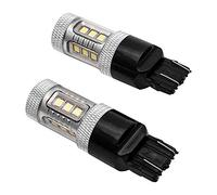 Riloer T20 7443 DRL Luci di stop per auto a doppio filamento W21 / 5w Lampadine nascoste super bianche, luce di posizione posteriore di arresto, luci posteriori (set di 2) -Bianco 1