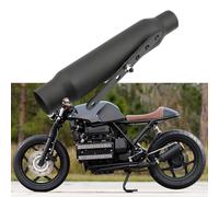 Riloer Terminale Scarico Moto Tubo,Silenziatore Di Scarico Universale Moto, Adattatore Tubo Di Scarico Compatibile Con Harley,Moto Da Cross, Scooter,Racing Dirt Street Bike(38 Mm/1.50in)