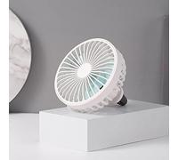 Riloer Ventilatore per auto con luce notturna, ventola per auto ABS, nero, bianco, giallo, rosso, 3 ventole per aria condizionata velocità del vento