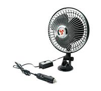 Riloer Ventola per auto, Ventilatore auto, Ventola di Raffreddamento per Camion Oscillante 12V 6" con Aspirazione per Campeggio da Viaggio all'aperto