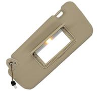 Riloer Visiera parasole per auto, antiriflesso, con luce a specchio, parasole compatibile con Nissan Murano 2009 - 2014, beige, sinistra
