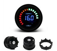 Riloer Voltmetro da 2 pollici con display digitale da 52 mm per misuratore di tensione 12V