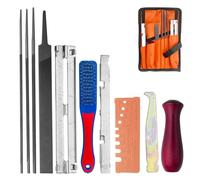 Riloventa 11 Pezzi Kit Affilatura Catena Motosega, Lima Tonda per Catena Motosega, Tondino per Affilare Catena Motosega, Affila Catena Motosega, Affilacoltelli Elettrico, per Affilatura Lama Motosega