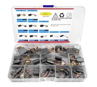 Riloventa Carboncini Motore Elettrico, 40Pezzi 10modelli Spazzola Trapano, Spazzole Motore Elettrico, Spazzole Metalliche di Carbone, per Motore Utensili, Brushes