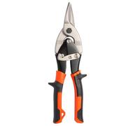 Riloventa Forbici per Lamiera, Cesoia per Taglio Foglio, Cesoie per Lamiere Dritto con Manico Curvo di Bloccaggio, per Tagliare Lamiere, ad Esempio Acciaio, Alluminio, Rame, Ottone, Plastica,250 mm