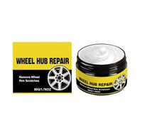 Rim Scratch Repair Paste, Shine Restorer Cream, 2.05x2.05x1.73 Inches Long Lasting Solution, Quick Fix Tool for Wheel Truck RV Sedan Automobile, Retreading Protection, Home Accessories for Daily Usage
