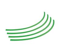 Rim-Stickers, profili adesivi ruota Taglia 1 Verde • Pre-sagomati, pronti per