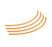 Rim-Stickers, profili adesivi ruota Taglia 2 Arancio • Pre-sagomati, pronti per