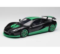 GT916 Rimac Nevera Record Monochrome Black GT Spirit 1/18