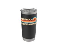 RIMANDO Retro 70s 80s Sunset Stripe Bicchiere termico in acciaio inox doppia parete