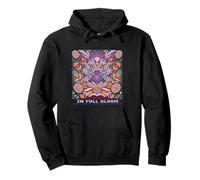 Rimane selvaggio, Flower Child in Full Blooms Illustrazioni Felpa con Cappuccio