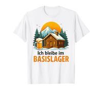 Rimango nel campo base - Bergsteiger Wandererer Montagne & Birra Maglietta