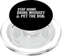 Rimani a casa, bevi whisky e coccola il cane PopSockets PopGrip per MagSafe