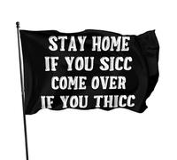 Rimani a casa se ti sicc vieni se ti spessi bandiera 3x5 piedi banner poster sfondo decorativo decorazione da parete in poliestere applicare a giardino cortile casa interno esterno