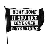 Rimani a casa se ti sicc vieni se ti spessi bandiera 3x5 piedi banner poster sfondo decorativo decorazione da parete in poliestere applicare a giardino cortile casa interno esterno