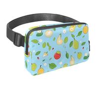 Rimani a mani libere e alla moda con il nostro marsupio da viaggio per uomini e donne, una borsa a tracolla per corsa, passeggiate, escursionismo e ciclismo, motivo frutta rosa, Multicolore#06,