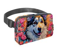 Rimani a mani libere e alla moda con il nostro marsupio da viaggio per uomini e donne, una borsa a tracolla per corsa, passeggiate, escursionismo e ciclismo, disegno a colori con cervi,