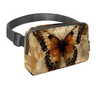 Rimani a mani libere e alla moda con il nostro marsupio da viaggio per uomini e donne, una borsa a tracolla per corsa, passeggiate, escursionismo e ciclismo, motivo piccione vintage, Multicolore#08,