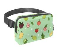 Rimani a mani libere e alla moda con il nostro marsupio da viaggio per uomini e donne, una borsa a tracolla per corsa, passeggiate, escursionismo e ciclismo, motivo frutta rosa, Multicolore#03,