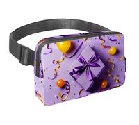 Rimani a mani libere e alla moda con il nostro marsupio da viaggio per uomini e donne, una borsa a tracolla per corsa, passeggiate, escursionismo e ciclismo, motivo regalo blu, Multicolore#07,