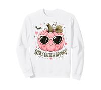 Rimani Carino e spettrale Zucca Rosa Halloween Summerween Felpa