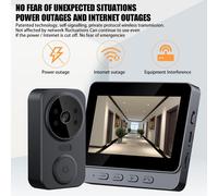 Rimani connesso con il citofono video wireless a campana a 4 3 schermi