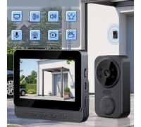 Rimani connesso con il citofono video wireless a campana a 4 3 schermi