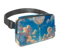 Rimani elegante in viaggio con questo marsupio da viaggio per uomini e donne, perfetto per corsa, escursionismo e ciclismo, bellissimo motivo aereo, Multicolore#06, 1.5x9.0x5.9in/4x23x15cm