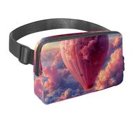 Rimani elegante in viaggio con questo marsupio da viaggio per uomini e donne, perfetto per corsa, escursionismo e ciclismo, bellissimo motivo aereo, Multicolore#04, 1.5x9.0x5.9in/4x23x15cm