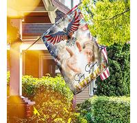 Rimani Forte America, La Nazione Di Dio Bandiera Da Cortile Deluxe Bandiera Da Giardino Bandiere All'Aperto Decorazione Per Patio Camera Da Letto Interni M