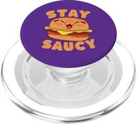 Rimani impertinente amante degli hamburger di hamburger kawaii PopSockets PopGrip per MagSafe