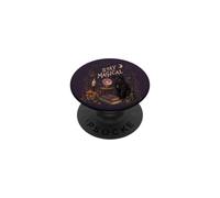 Rimani magico Black Cat Witchy Moon PopSockets PopGrip Adesivo